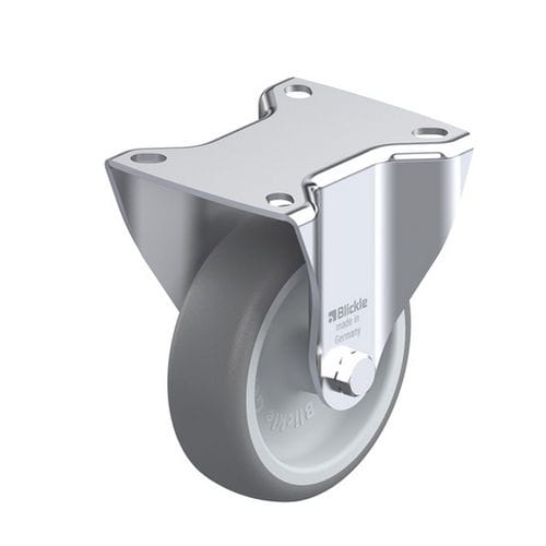 Неподвижный ролик - B-TPA series - Blickle Räder+Rollen GmbH u. Co. KG - с пластиной / со слабым шумом / из прессованной стали