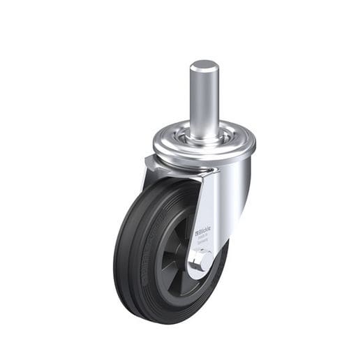 Поворотный ролик - LEZ-VPP series - Blickle Räder+Rollen GmbH u. Co. KG - с резьбовым стержнем / с тормозом / со слабым шумом