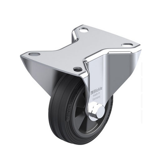 Неподвижный ролик - B-VPP series - Blickle Räder+Rollen GmbH u. Co. KG - с пластиной / из каучука / из прессованной стали