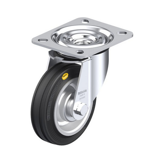 Поворотный ролик - L-RD series - Blickle Räder+Rollen GmbH u. Co. KG - с пластиной / на шариковом подшипнике / со слабым шумом