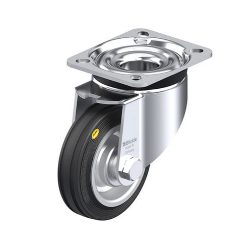 Поворотный ролик - LK-RD series - Blickle Räder+Rollen GmbH u. Co. KG - с пластиной / на шариковом подшипнике / со слабым шумом
