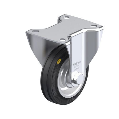 Неподвижный ролик - BK-RD series - Blickle Räder+Rollen GmbH u. Co. KG - с пластиной / со слабым шумом / из стали