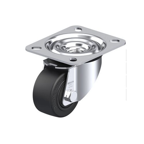 Поворотный ролик - LE-POEV series - Blickle Räder+Rollen GmbH u. Co. KG - с пластиной / на шариковом подшипнике / с тормозом