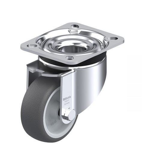 Поворотный ролик - LK-PATH series - Blickle Räder+Rollen GmbH u. Co. KG - с пластиной / на шариковом подшипнике / со слабым шумом