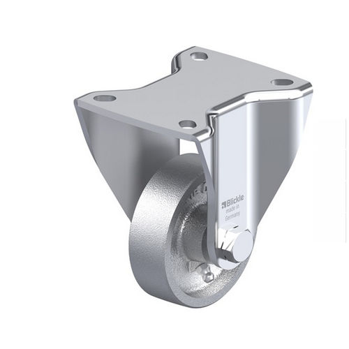 Неподвижный ролик - BH-G series - Blickle Räder+Rollen GmbH u. Co. KG - с пластиной / сильные нагрузки / со смазочным устройством