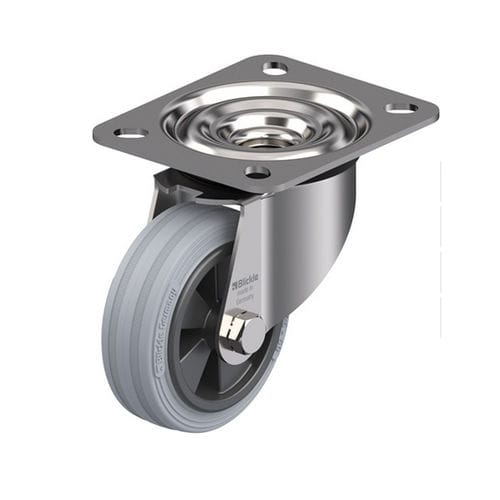 Поворотный ролик - LEX-VPP series - Blickle Räder+Rollen GmbH u. Co. KG - с пластиной / на шариковом подшипнике / из каучука