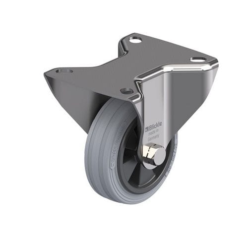 Неподвижный ролик - BX-VPP series - Blickle Räder+Rollen GmbH u. Co. KG - с пластиной / на шариковом подшипнике / из стали