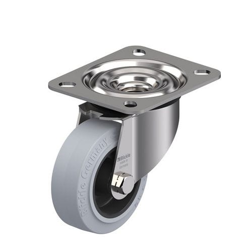 Поворотный ролик - LEX-POEV series - Blickle Räder+Rollen GmbH u. Co. KG - с пластиной / на шариковом подшипнике / из каучука