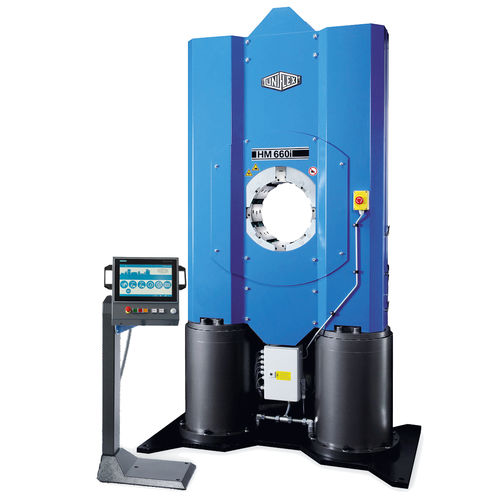 Опрессовочный станок для кабелей - HM 1200 PFC - Uniflex-Hydraulik GmbH - для изолятора из композитных материалов / автоматический / электрогидравлический