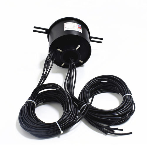 Электрический вращающийся коллектор - ECN045-06P - CENO Electronics technology Co., Ltd - с полой осью / промышленный / алюминиевый сплав