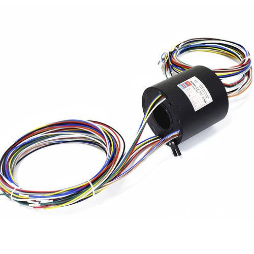 Электрический вращающийся коллектор - ECN050-18P3 - CENO Electronics technology Co., Ltd - с полой осью / для использования в гидравлике / алюминиевый сплав
