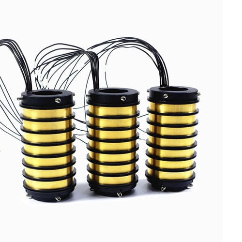 Электрический вращающийся коллектор - SCN038-C-07P2 - CENO Electronics technology Co., Ltd - из 2 частей / для использования в промышленности / из меди