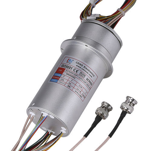 Электрический вращающийся коллектор - ECN000-02P1-02P2-02P-30S-HD - CENO Electronics technology Co., Ltd - HD-SDI / HDMI / со сплошным валом