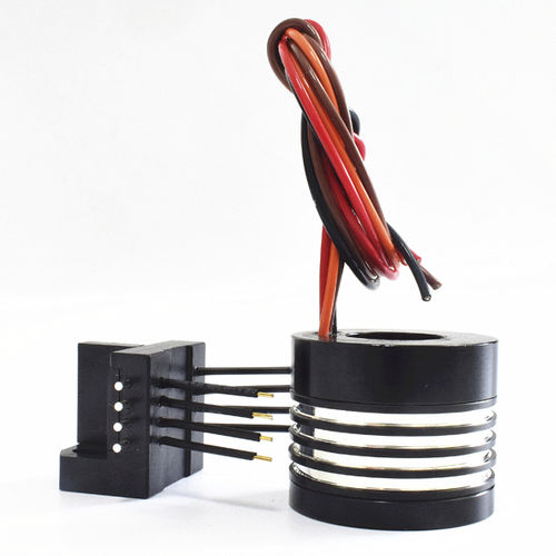 Вращающийся коллектор из 2 частей - SCN012-04P - CENO Electronics technology Co., Ltd - промышленный / компактный / с многопрядной щеточкой