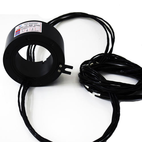 Вращающийся коллектор с проходом в центре - ECN080-02P2-03P1-09S - CENO Electronics technology Co., Ltd - промышленный / алюминиевый сплав / модульный
