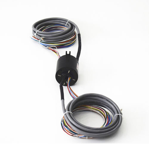 Вращающийся коллектор через Ethernet - ECN012-12P1-01EM - CENO Electronics technology Co., Ltd - с проходящим валом / промышленный / компактный