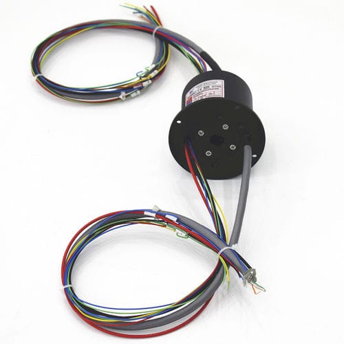 Вращающийся коллектор через Ethernet - ECN000-02P3-07S-01EM - CENO Electronics technology Co., Ltd - со сплошным валом / промышленный / алюминиевый сплав