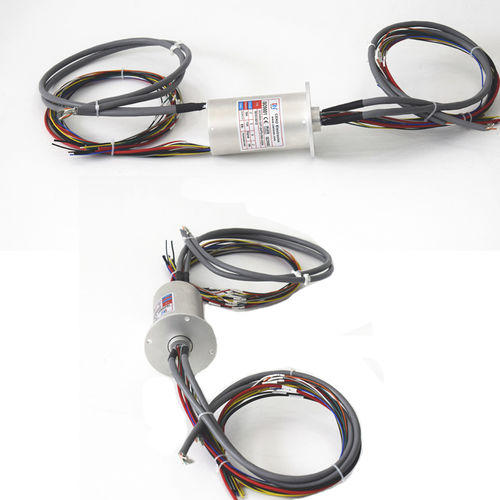 Вращающийся коллектор через Ethernet - ECN000-02P-04P2-09S-02EM - CENO Electronics technology Co., Ltd - со сплошным валом / промышленный / алюминиевый сплав