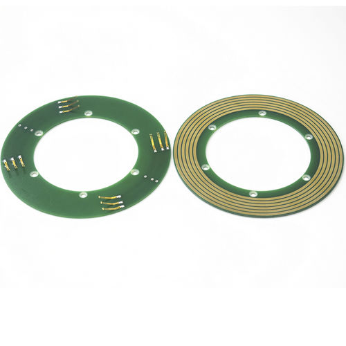 Вращающийся коллектор с проходящим валом - PSCN082-06P1 - CENO Electronics technology Co., Ltd - плоского типа / промышленный / из матированной меди