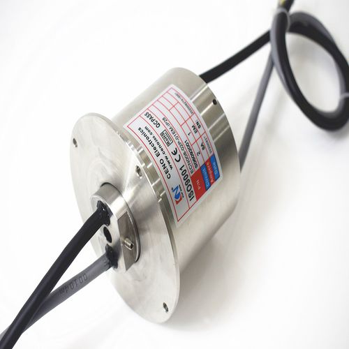 Вращающийся коллектор через Ethernet - ECN008-02P-01EM-IP68 - CENO Electronics technology Co., Ltd - с полой осью / для нефтяной платформы / из нержавеющей стали