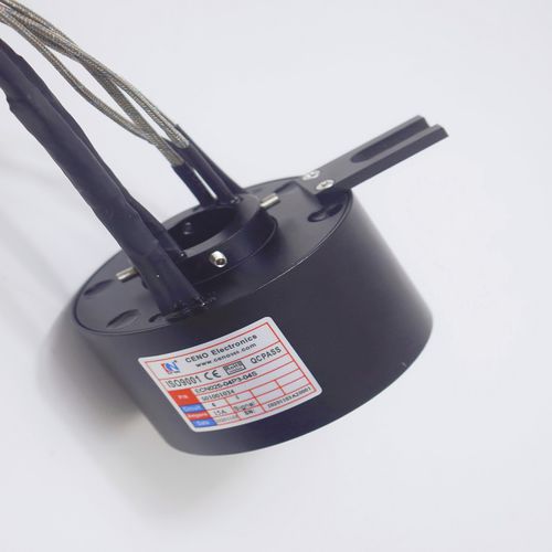 Вращающийся коллектор для термопары - ECN025-03P2-02EG  - CENO Electronics technology Co., Ltd - с проходящим валом / промышленный / алюминиевый сплав