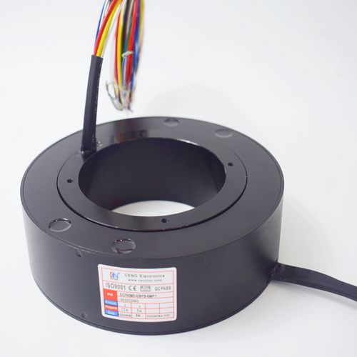 Вращающийся коллектор с проходящим валом - ECN090-03P3-09P1 - CENO Electronics technology Co., Ltd - промышленный / алюминиевый сплав / компактный