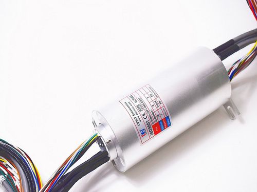 Вращающийся коллектор через Ethernet - ECN025-28P1-08S-03EM - CENO Electronics technology Co., Ltd - с проходом в центре / для медицинского оборудования / алюминиевый сплав