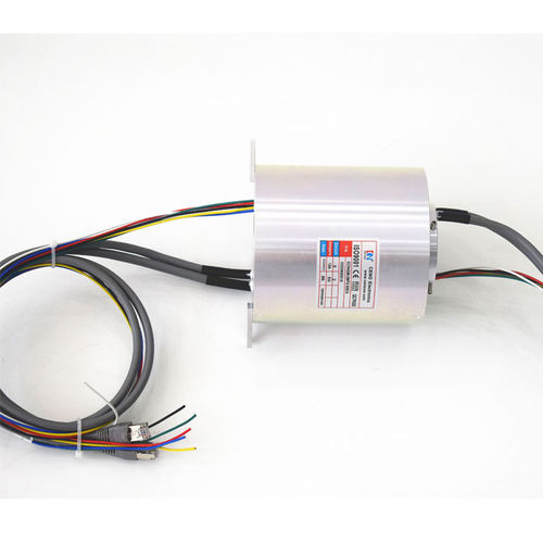 Герметичный вращающийся коллектор - ECN038-06P2-02EG-IP64 - CENO Electronics technology Co., Ltd - электрический / через Ethernet / с полой осью