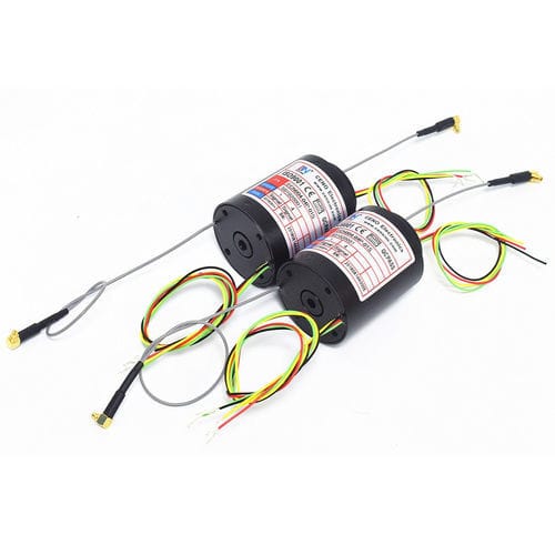 Вращающийся коллектор с полой осью - ECN004-04P-01S - CENO Electronics technology Co., Ltd - для ротационного стола / для антенны радаров / алюминиевый сплав