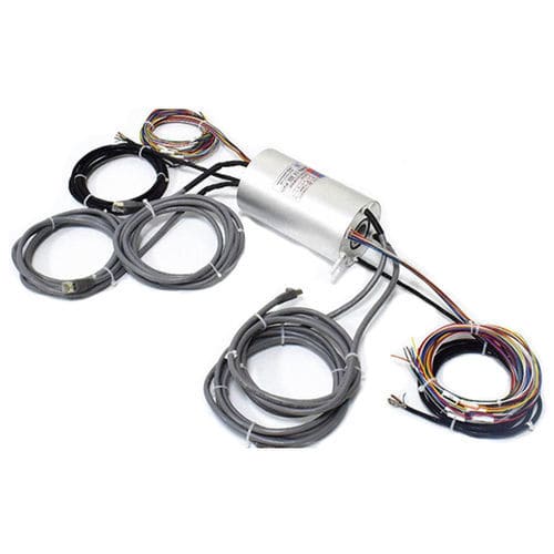 Вращающийся коллектор Gigabit Ethernet - ECN025-10P1-08S-02EG - CENO Electronics technology Co., Ltd - с проходящим валом / промышленный / из металла