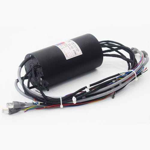Вращающийся коллектор через Ethernet - ECN025-25S-02EG - CENO Electronics technology Co., Ltd - Gigabit Ethernet / с проходящим валом / для телекоммуникационной сети