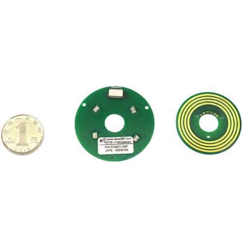Вращающийся коллектор для передачи сигналов - PCN011-04P - CENO Electronics technology Co., Ltd - с проходом в центре / плоского типа / для ротационного стола