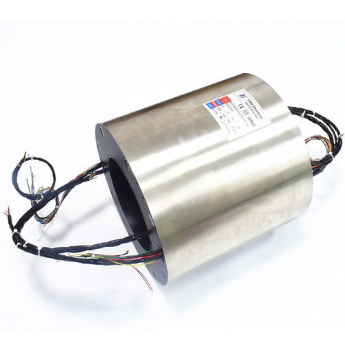 Вращающийся коллектор с проходом в центре - ECN120-05P2-08S - CENO Electronics technology Co., Ltd - из нержавеющей стали / с многопрядной щеточкой / модульный
