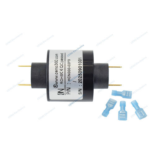 Электрический вращающийся коллектор - HCN000-02P3 - CENO Electronics technology Co., Ltd - плоский / для кабельного барабана / промышленный