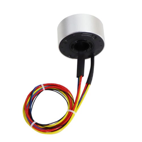 Вращающийся коллектор с полой осью - DHK025-4-018 - JiuJiang Ingiant Technology Co.,Ltd - для упаковочной машины / алюминиевый сплав / 4 провода