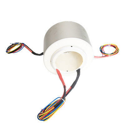 Электрический вращающийся коллектор - DHK100 - JiuJiang Ingiant Technology Co.,Ltd - с проходящим валом / для кабельного барабана / для ветрогенератора
