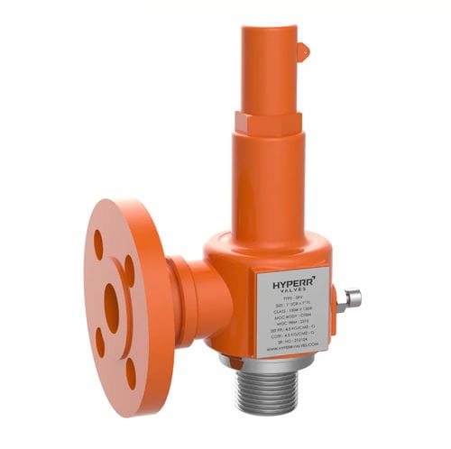 Газовый клапан контроля давления - HV-SRV-08 - Hyper Valves - пар / для воды / для резервуара