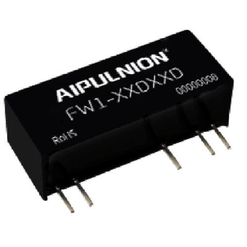 Регулируемый преобразователь DC/DC - FW1-XXDXXD - Guangzhou Aipu Electron Technology Co.,Ltd - SIP / компактный