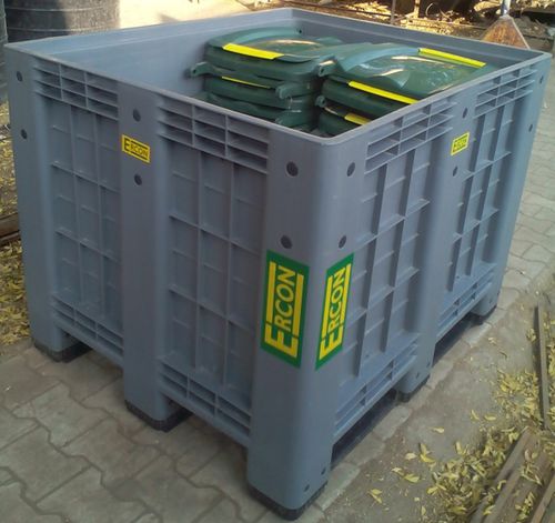 Ящичный поддон из пластика - ECPSW-1210-915-R - Ergen Plastic Industries - для хранения / транспортный / для сыпучих материалов