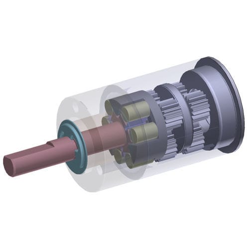 Планетарный редуктор - dyNALOX - Orbray Co., Ltd - коаксиальный / со сплошным валом / 0,2-0,5 Nm