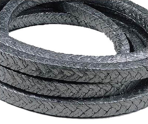 Плетеная набивка из графита - P400 - Ningbo Sunwell Sealing Materials Co., Ltd - армированная углеродным волокном / химически стойкая / для насоса