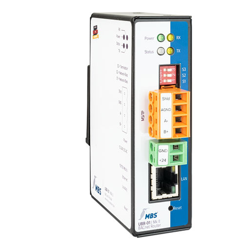 Маршрутизатор BACnet - UBR-01 | Mk II - MBS GmbH - для передачи данных / Ethernet / RS485
