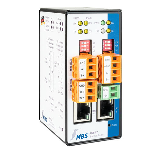 Маршрутизатор BACnet - UBR-02 - MBS GmbH - для передачи данных / Ethernet / RS232