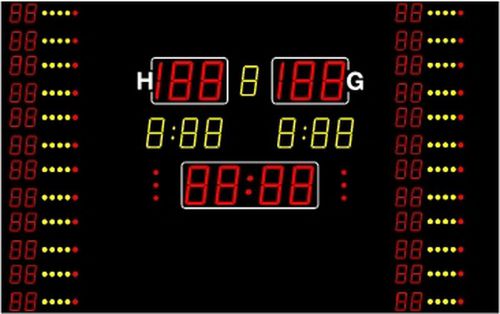 Табло LED - MSA 260.620-1000 - BÜRK MOBATIME GmbH - сенсорное / цветное / 7 сегментов