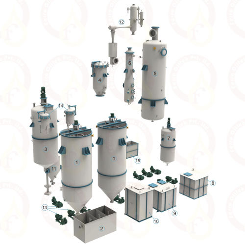 Резервуар для рафинирования - FERRO OILTEK PVT. LTD - для стокирования / для масла / с коническим дном
