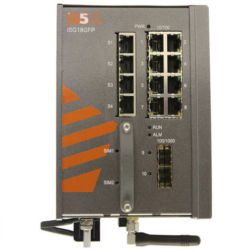 Управляемый коммутатор Ethernet - iSG18GFP - iS5 Communications - 18 портов / последовательный / встроенный