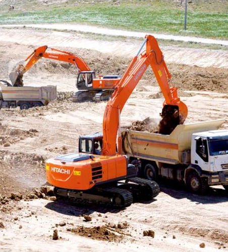 Промежуточный экскаватор - ZX210K-5G - HITACHI Construction Machinery - гусеничный / Tier 2 / для строительной площадки