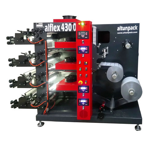 4-цветный флексографическая печатная машина - alflex 4300 - altunpack makine san tic ltd şti - для пластиковой пленки / для картонных коробок