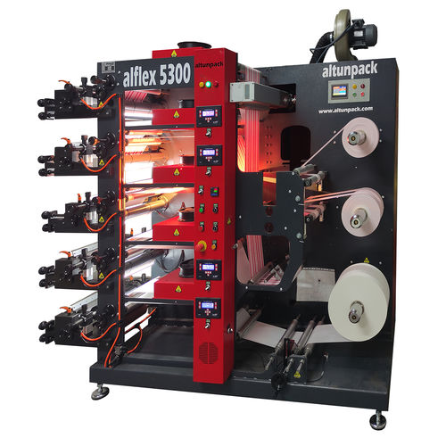 5-цветный флексографическая печатная машина - alflex 5300 - altunpack makine san tic ltd şti - для бумаги / для пластиковой пленки / для картонных коробок