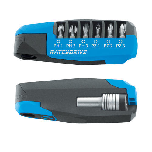 Набор насадок для отвертки Torx - Ratchdrive - KIRCHHOFF WITTE GmbH - Phillips / Pozidriv / металлизированный